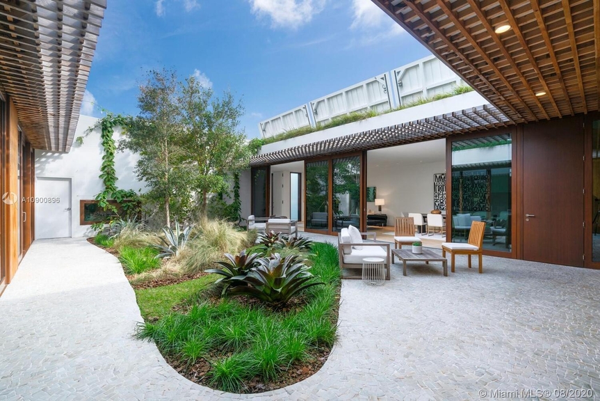 Spectacular courtyard home for sale in the centrally located and desirable Miami Beach neighborhood.