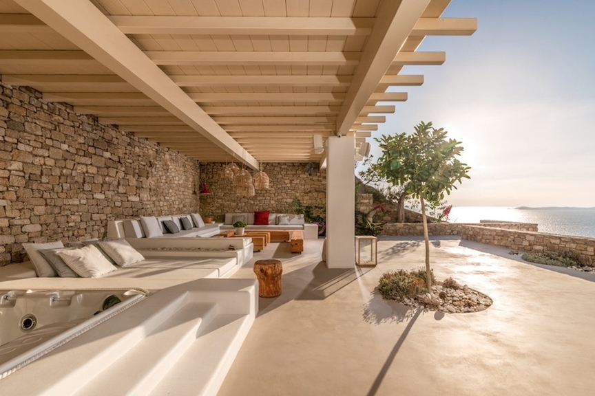 Luxury Property for sale in Mykonos , Fanari,  with private pool and helipad.